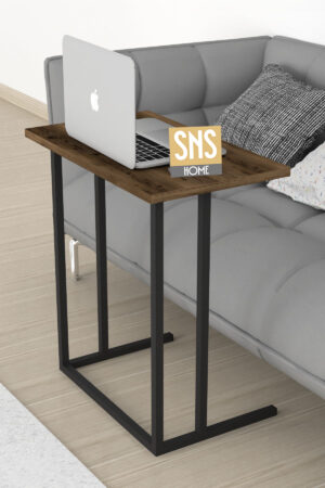 SNS Home - Metalen Poot - Laptopstandaard - Ontbijttafel - Bureau - Computerbureau - 60 cm Breed - Lidia - Afbeelding 25