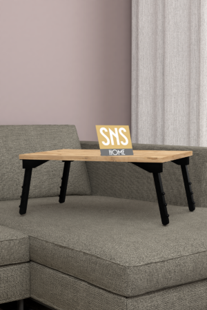 SNS Home / Laptopstandaard / Ontbijttafel / Bureau / Laptoptafel / Bank Tafeltje / Pijnboom / 60 cm - Afbeelding 16