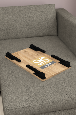 SNS Home / Laptopstandaard / Ontbijttafel / Bureau / Laptoptafel / Bank Tafeltje / Pijnboom / 60 cm - Afbeelding 17