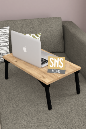 SNS Home / Laptopstandaard / Ontbijttafel / Bureau / Laptoptafel / Bank Tafeltje / Pijnboom / 60 cm - Afbeelding 20