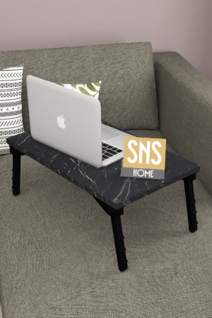 SNS Home / Laptopstandaard / Ontbijttafel / Bureau / Laptoptafel / Bank Tafeltje / Bendir-Zwart / 60 cm - Afbeelding 23