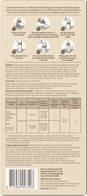 Pokon tegen Onkruid - Concentraat - 900ml - Onkruidbestrijding - 100% natuurlijk - Afbeelding 20