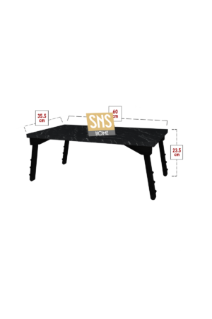 SNS Home / Laptopstandaard / Ontbijttafel / Bureau / Laptoptafel / Bank Tafeltje / Bendir-Zwart / 60 cm - Afbeelding 24