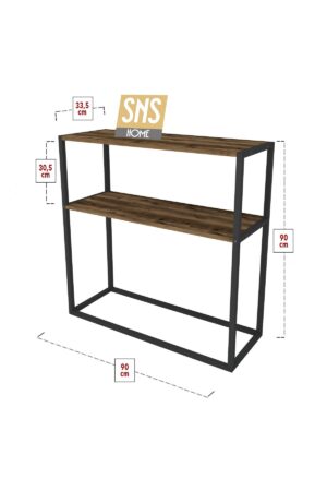 SNS Home - Metaal Leg Dressoir - Decoratieve Plank Dressoir - Console Metaal - Dressoir - Lidia - 2 Vakken - Industrieel - 90x90x33,5 cm - Afbeelding 18