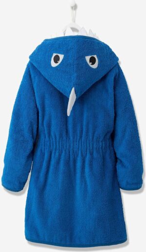 Kleurrijke Badjas Voor Meisjes en Jongens - Kinderbadjas - Badjas in Diervorm - Katoenen Badjas - Blauw - Haai/Shark - 3/4 Jaar - Afbeelding 8