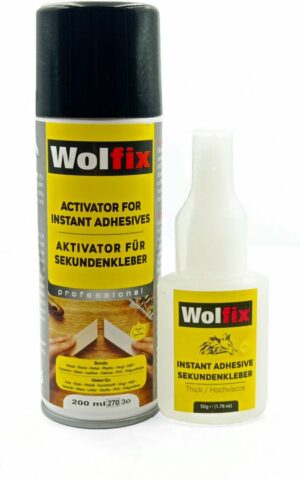 Wolfix Secondelijm met Activator | 50 gr + 200 ml | Snellijm | Superglue - Afbeelding 4