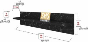 Kapstok – Wandkapstok – Wandplank – Muur Hanger – Modern Stijl Kapstok – Natuurlijk Hout – 5×2 Houten Kleerhanger – Zwart en Marmer – 80 cm - Afbeelding 29