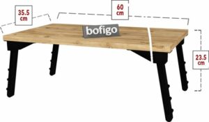 SNS Home / Laptopstandaard / Ontbijttafel / Bureau / Laptoptafel / Bank Tafeltje / Pijnboom / 60 cm - Afbeelding 12
