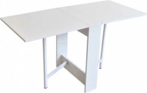 SNS Home – Praktische Tafel – Eettafel – Eettafel uitschuifbaar – Opvouwbaar – Flamingo - Maximaliseer je Ruimte en Stijl met onze Veelzijdige Intrekbare Eettafels – 134 x 60 x 72 cm – MDF Wit - Afbeelding 6