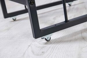 Frezia Bijzettafel met Wielen - C Nestbare Slaapbank - C Zittafel met Wielen - Bijzettafel - C-salontafel op Wielen - Salontafel - Banktafel - Serveertafel - Nesttafel - Pijnboom - 40x44x55 cm - Afbeelding 5