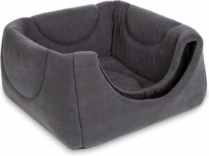 Beyzatex, 3 functies wasbaar kattenhuis, kattenbed, kattennest, fleece, Grijs, 45 x 50 cm - Afbeelding 7