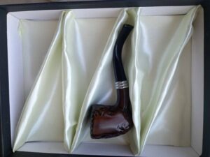 ByAlcan - Houten Pijp - Acryl Body - Dunne Fopspeen - Met Metalen Kamer - Metalen Hals - Hout Patroon - Pijp Roken - Met Actief Filter - 13 cm - 125 gr - Afbeelding 8
