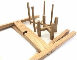 Bienwood, houten bloempotstandaard, set van 2, houten bloempot, bloemenstandaard - Afbeelding 3