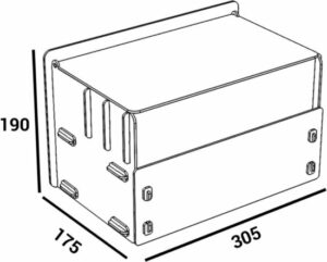 KUK Design - Lean Organizer met Lade - Houten Juwelendoos met 10 Ogen - Make-uptafel - Make-up Organizer - Sieraden Organizer - walnoot - Afbeelding 16