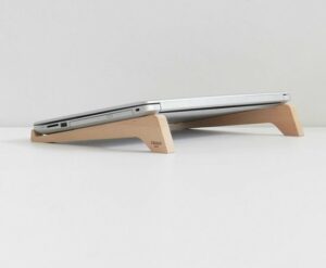 Fagus Wood - Simple Laptop Standaard - Natuurlijk Laptop Standaard - Kantoor Laptop Organizer - Nieuw Werk Cadeau - Natural Kleur - Afbeelding 7
