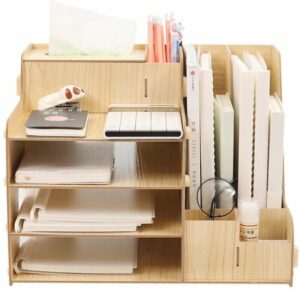 WowArt - Bureau-pennenhouder - Bureau-organizer - Pennenhouder met documentenplank en servethouder - Praktische bureau-organizer - 38 x 28 cm - Afbeelding 15