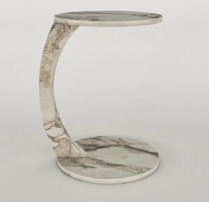 C-tafel op Wielen - Salontafel - Bijzettafel - Servicetafel - Nesttafel - Kudum/Efes - 38 x 56 cm - Afbeelding 5
