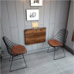 Ovaal Geslepen - Ovale Hoektafel - 72 x 45 Cm - Klaptafel - Wandtafel - Keukentafel - Balkontafel - Bureau - MDF Lidia/Bruin/Okkernoot - Afbeelding 10