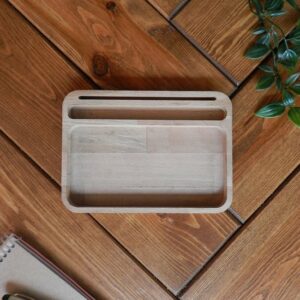 Fagus Wood - Dore Bureau Organizer - Natuurlijk Hout Organizer - Kantoor Bureau Organizer - Natural Kleur - Afbeelding 15