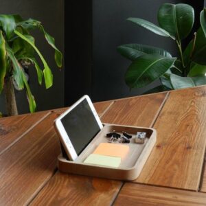 Fagus Wood - Dore Bureau Organizer - Natuurlijk Hout Organizer - Kantoor Bureau Organizer - Natural Kleur - Afbeelding 19