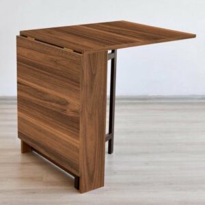 SNS Home – Praktische Tafel – Eettafel – Eettafel Uitschuifbaar – Opvouwbaar – Flamingo – 134 x 60 x 72 cm – Donker Walnoot - MDF Bruine Tafel - Afbeelding 37