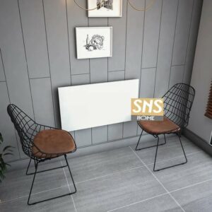 Ovaal Geslepen - Ovale Hoektafel - Klaptafel - Wandtafel - Keukentafel - Balkontafel - Bureau - 72 x 45 Cm - MDF Wit - Afbeelding 27