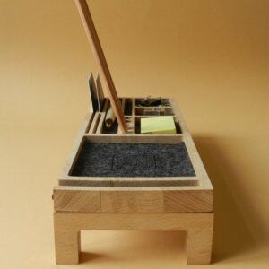 Fagus Wood - Mini Sharpy Bureau Organizer - Natuurlijk Hout Organizer - Kantoor Bureau Organizer - Natural Kleur - Afbeelding 23