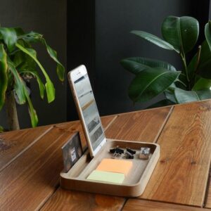 Fagus Wood - Dore Bureau Organizer - Natuurlijk Hout Organizer - Kantoor Bureau Organizer - Natural Kleur - Afbeelding 11