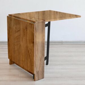 SNS Home – Praktische Tafel – Houten Draagbare Poten - Volledig Natuurlijke Productie - Eettafel – Eettafel Uitschuifbaar – Opvouwbaar Tafel – Flamingo Tafel – 134 x 60 x 72 cm – Naturel Pijnboom/Grenen - Afbeelding 10