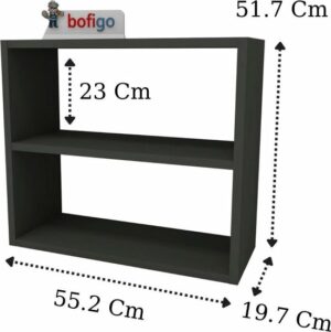 SNS Home - 13-02 - Multifunctionele Decoratieve Plank - Tafelblad - Aanrechtblad - Bureaublad Boekenplank - Antraciet - Afbeelding 12