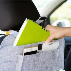 HeiN - 2 stuks - In-Car Organizer - Seat Back Storage Organizer - Grijze kleur - Autostoel Organizer - Auto Auto Organizer - Breedte: 40 cm Hoogte: 55cm - 7 Zakken - Afbeelding 6