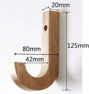SNS HOME - Decoratieve Natuurlijke Houten Haak - Hanger Muur Hanger - Hanger - Beukenhout - Houten Hanger - Natuurlijke Houten Kapstok - 6 stuks - Afbeelding 11