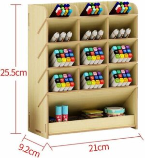 Notpa - Desktop Pen Holder - Organizer 12 Compartimenten - Office Organizator - Pennenhouder - Roze Mirage - Geassembleerd product - Afbeelding 4