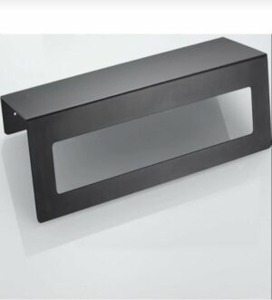 30 cm Zwart Handdoekenrek met Plank, Handdoekhouder met Metalen Plank, Keuken, Badkamerplank, Handdoekhouder, Roestvrij, 30 x 10 cm - Afbeelding 5