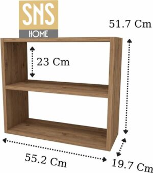 SNS Home - 13-02 - Multifunctionele Decoratieve Plank - Tafelblad - Aanrechtblad - Bureaublad Boekenplank - Grenen - Pijnboom - Afbeelding 23