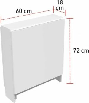Praktische Tafel – Eettafel – Eettafel uitschuifbaar – Opvouwbaar – Flamingo – 134 x 60 x 72 cm – Zwart en Marmer - Afbeelding 5