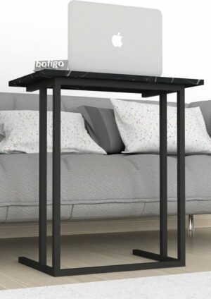 SNS Home - Metalen Poot - Laptopstandaard - Ontbijttafel - Bureau - Computerbureau - 60 cm Breed - Bendir/Zwart - Afbeelding 16