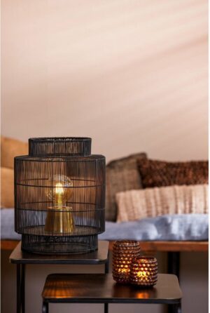 Light & Living Gruaro - Tafellamp - Zwart/Antiek Brons - Ø31x36cm - Afbeelding 5