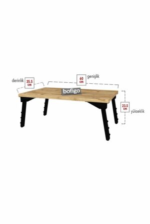 SNS Home / Laptopstandaard / Ontbijttafel / Bureau / Laptoptafel / Bank Tafeltje / Pijnboom / 60 cm - Afbeelding 5