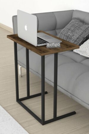 SNS Home - Metalen Poot - Laptopstandaard - Ontbijttafel - Bureau - Computerbureau - 60 cm Breed - Lidia - Afbeelding 7