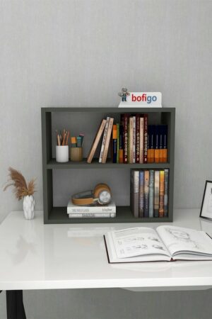 SNS Home - 13-02 - Multifunctionele Decoratieve Plank - Tafelblad - Aanrechtblad - Bureaublad Boekenplank - Antraciet - Afbeelding 5