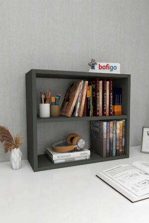 SNS Home - 13-02 - Multifunctionele Decoratieve Plank - Tafelblad - Aanrechtblad - Bureaublad Boekenplank - Antraciet - Afbeelding 8