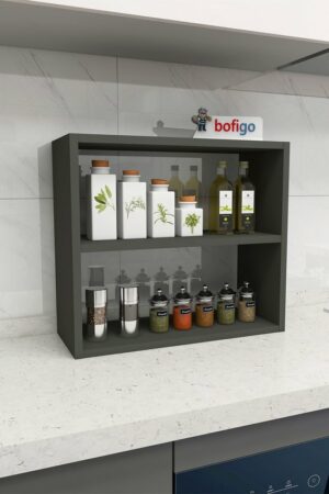 SNS Home - 13-02 - Multifunctionele Decoratieve Plank - Tafelblad - Aanrechtblad - Bureaublad Boekenplank - Antraciet - Afbeelding 13