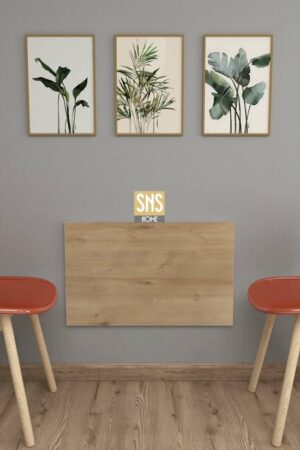 SNS Home - 72 x 45 Cm - Klaptafel - Wandtafel - Keukentafel - Balkontafel - Bureau - Atlas Pijnboom - Afbeelding 36