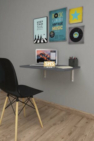 Ruimtebesparende Opvouwbare - Wandtafels - Stijlvolle Functionaliteit Voor - Elk Interieur - 72 X 45 cm - Antraciet - Afbeelding 26