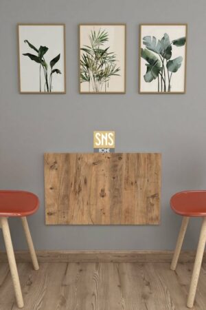 SNS Home - 72 x 45 Cm - Klaptafel - Wandtafel - Keukentafel - Balkontafel - Bureau - Atlas Pijnboom - Afbeelding 49