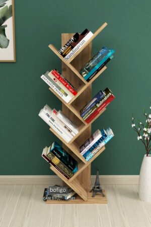 SNS Home - 13-06 - Houten Boekenplank - Decoratieve Boekenplank - Plank Organizer - Boekenplank - 121 cm - Grenen - Afbeelding 7