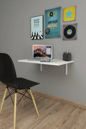 SNS Home - 72 X 45 Cm - Klaptafel - Wandtafel - Keukentafel - Balkontafel - Bureau - MDF Wit - Afbeelding 20