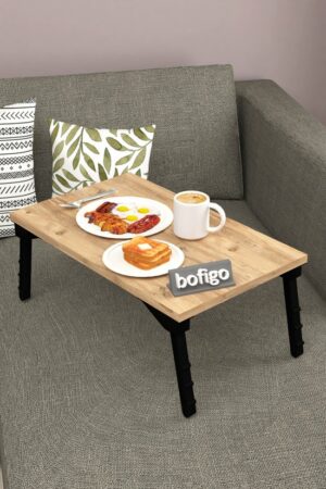 SNS Home / Laptopstandaard / Ontbijttafel / Bureau / Laptoptafel / Bank Tafeltje / Pijnboom / 60 cm - Afbeelding 6