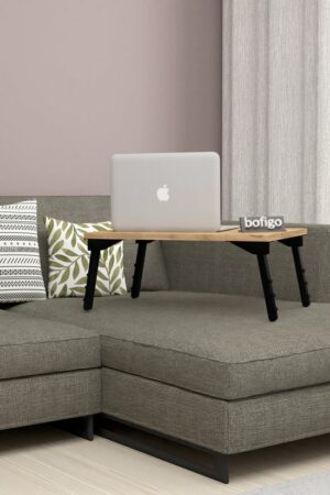 SNS Home / Laptopstandaard / Ontbijttafel / Bureau / Laptoptafel / Bank Tafeltje / Pijnboom / 60 cm - Afbeelding 15